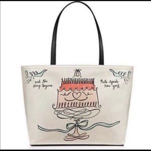 Kate Spade Wedding Belles Cake Francis tote
